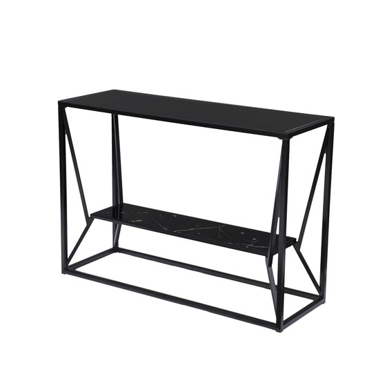 Argall Long Glass Top Console Table