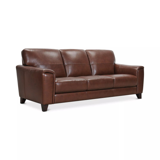 Brayna 88" Classic Leather Sofa, Created for Macy's