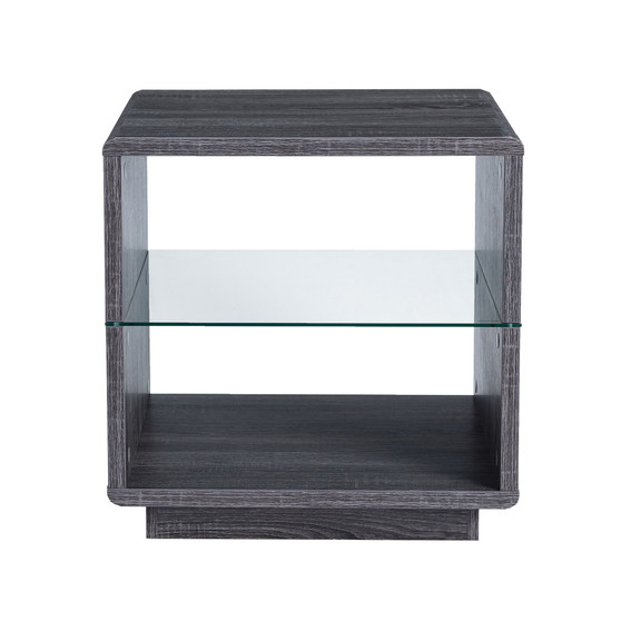 Willam Open Shelves End Table