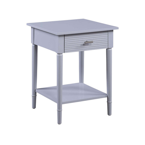 Amy 1 Drawer End Table with Shelf