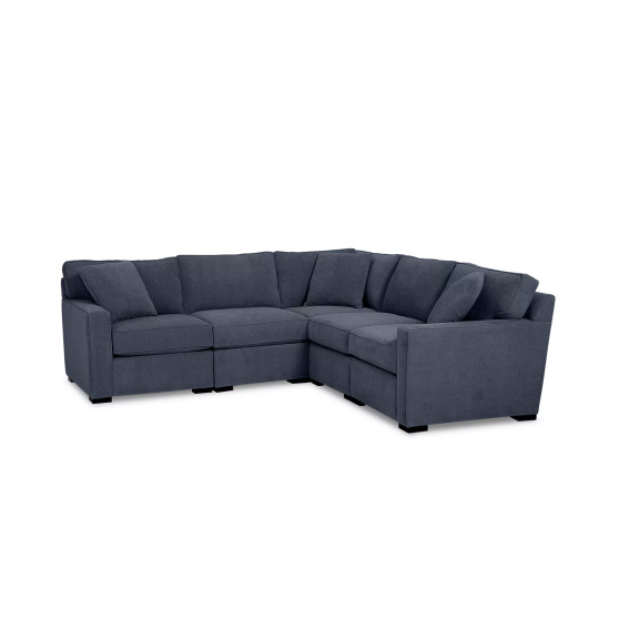 Radley Fabric 5-Pc. Sectional Sofa with Corner Piece, Created for Macy's