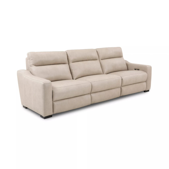 Gabrine 3-Pc. Leather Sofa with 3 Power Recliners, Created for Macy's