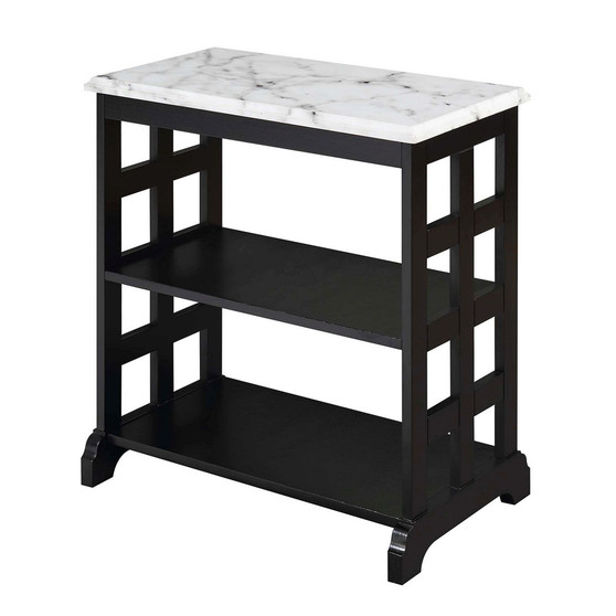 American Heritage Baldwin Chairside Table with Shelves