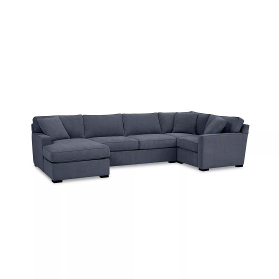 Radley 4-Pc. Fabric Chaise Sectional Sofa with Corner Piece, Created for Macy's