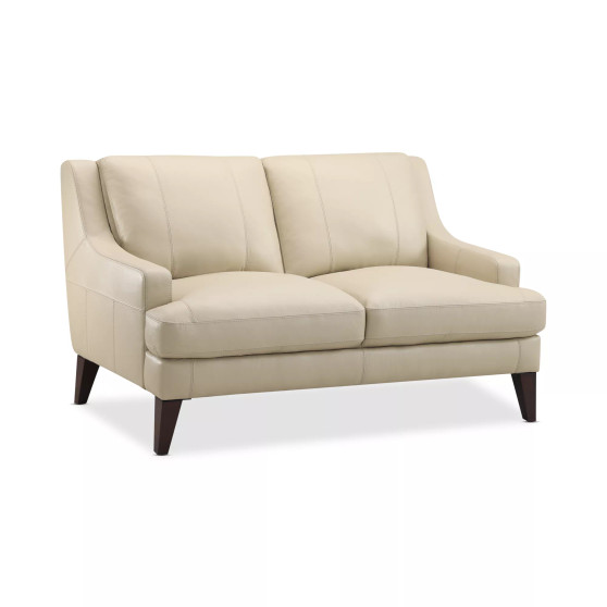 Collyn 59" Modern Leather Loveseat, Created for Macy's