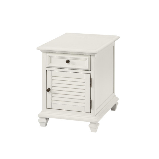 Charlestown 18" Wide Wooden Storage End Table with USB Port