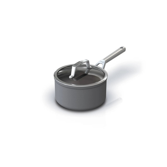 Foodi NeverStick Premium Hard-Anodized 2.5 Quart Saucepan with Glass Lid