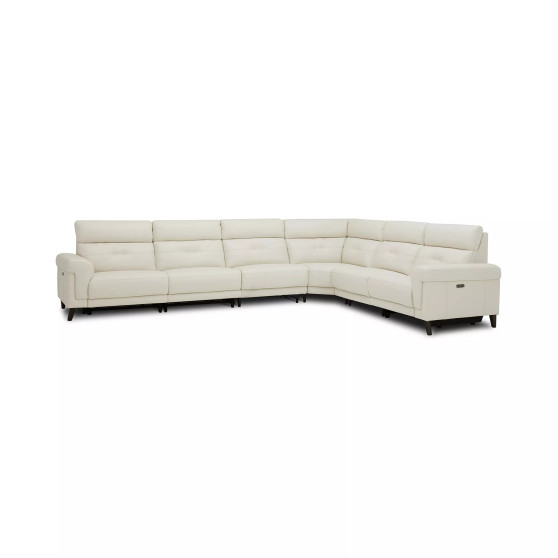 CLOSEOUT! Jazlo 6-Pc. Leather Sectional with 3 Power Recliners