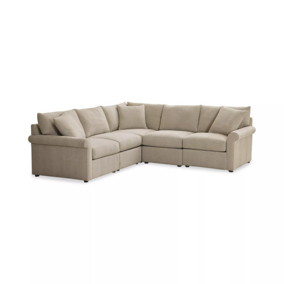 Wrenley 102" 5-Pc. L-Shape Modular Sectional Sofa