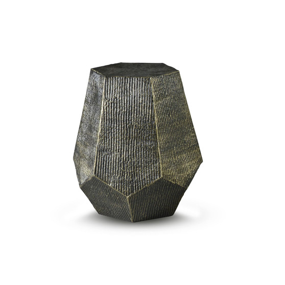Donato 18.5" Iron Hexagonal Shape End Table