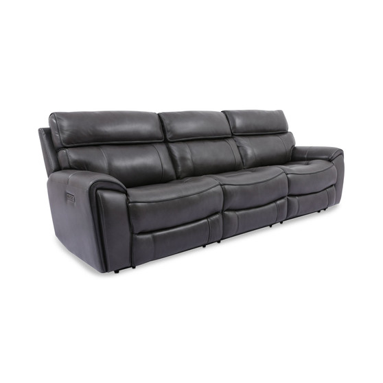 CLOSEOUT! Hutchenson 3-Pc. Leather Sectional with 2 Power Recliners and Power Headrests