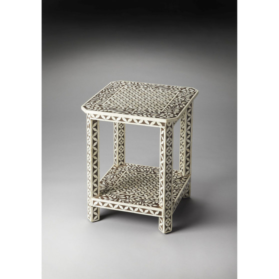 Amelia Bone Inlay Side Table