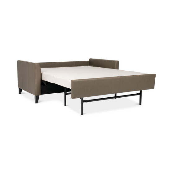 Priley 70" Leather Queen Sleeper Sofa