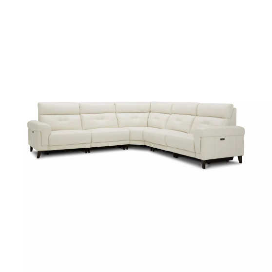 CLOSEOUT! Jazlo 5-Pc. Leather Sectional with 2 Power Recliners