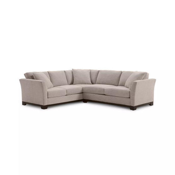 Elliot II 108" Fabric 2-Pc. Apartment Sectional Sofa