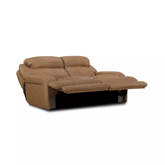 CLOSEOUT! Daventry 84" 2-Pc. Leather Sectional Sofa With 2 Power Recliners, Power Headrests And USB Power Outlet