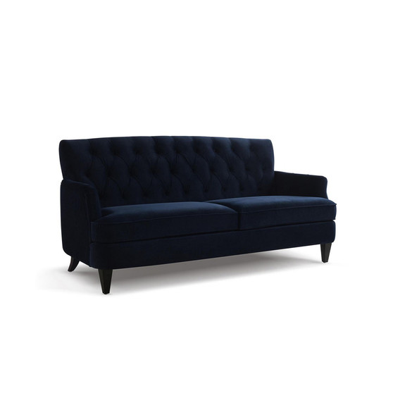 Kelly 75" Button Tufted Recessed Arm Sofa