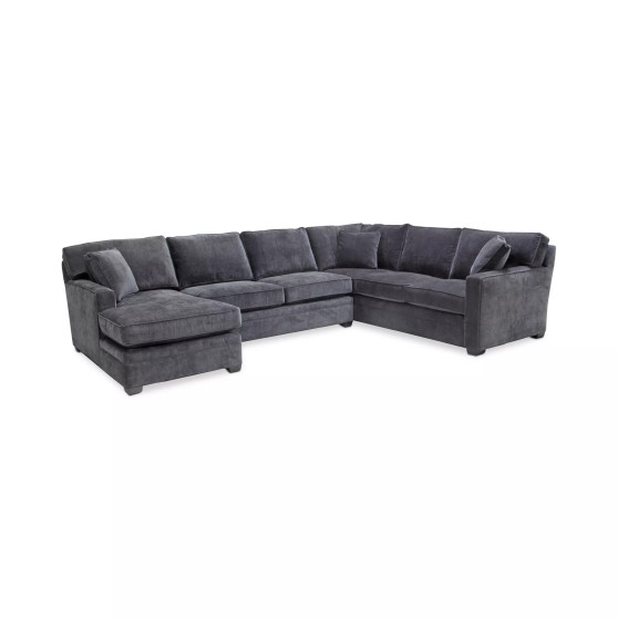 Brekton 3-Pc. Fabric Sofa Return with Chaise
