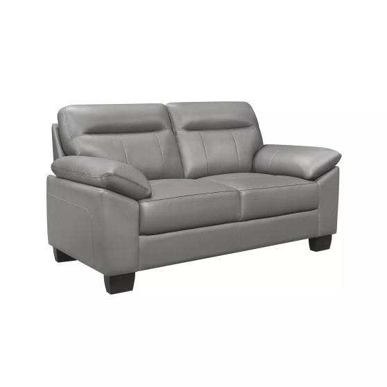 White Label Croydon 67" Leather Loveseat