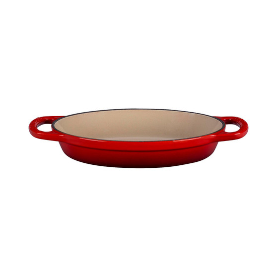 8" - 5/8 Quart Enameled Cast Iron Oval Baking Dish
