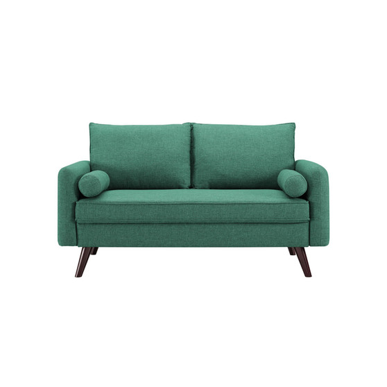 Carmel Modern Style Loveseat With Fabric Upholstery