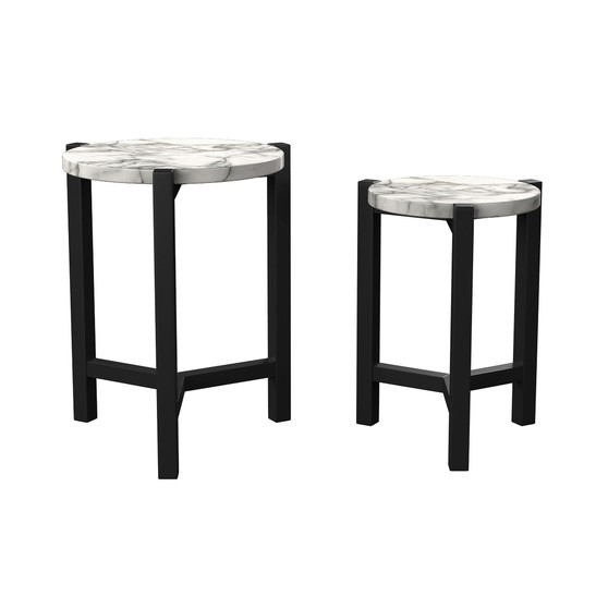 Heritiga Round Nesting Table, Set of 2