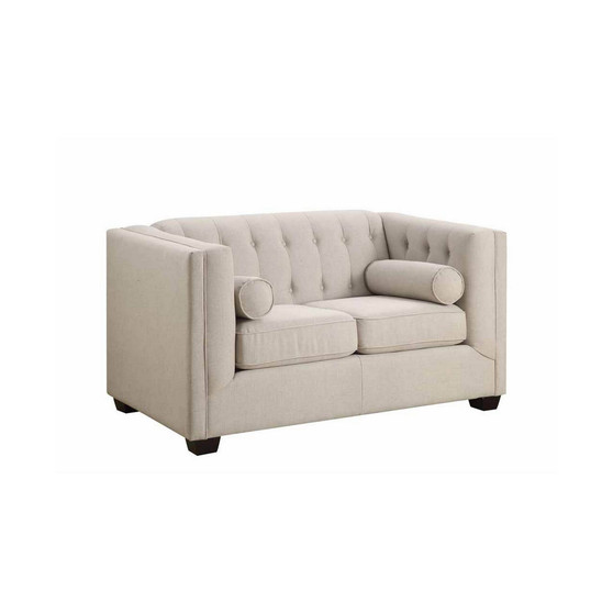 Coaster Home Furnishings Cairns Upholstered Tufted Back Loveseat