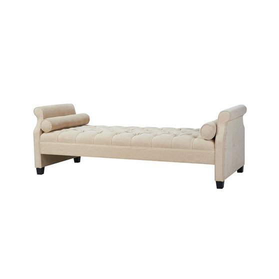 Eliza Roll Arm Day Bed with Bolster Pillows