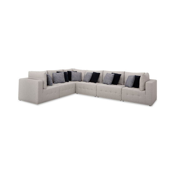 CLOSEOUT! Modern 6-Pc. Fabric Modular Sectional