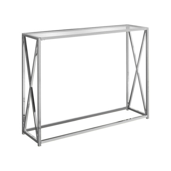 Accent Table - 42" L with Tempered Glass