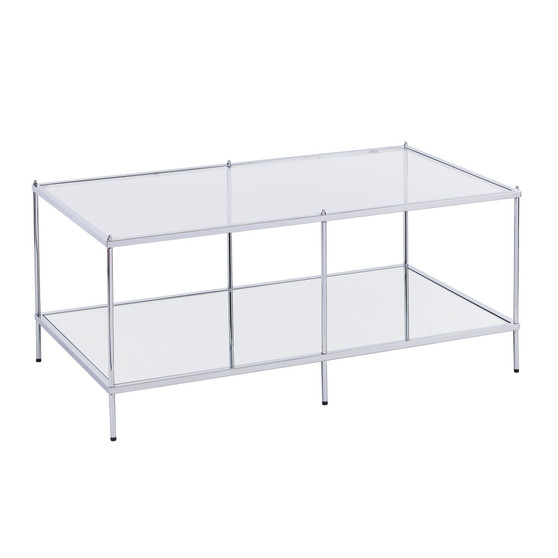 Ashe Glam Mirrored Cocktail Table