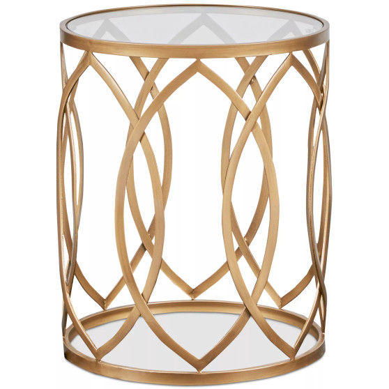 Arlo Metal Eyelet Accent Table