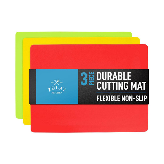 Flexible Cutting Board Mats - Set of 3 - Straight Edge