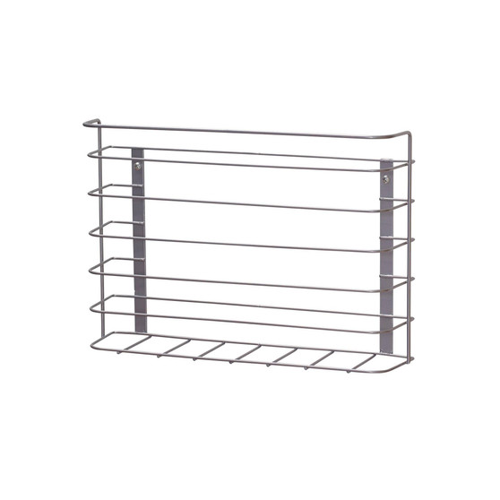 Cabinet Door Single Wire Basket Cutting Board and Kitchen Wrap Organizer