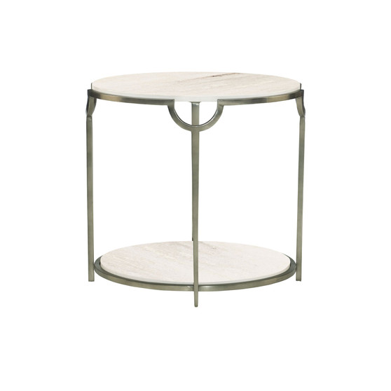 Morello Oval Metal End Table