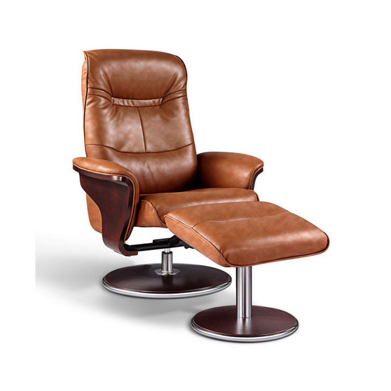 Milano Swivel Recliner and Ottoman