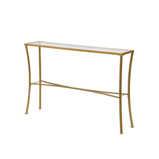 Christopher Glass Top Console Table