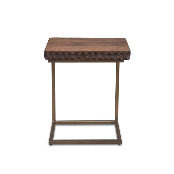 Vallarta Mango Wood Modern Side Table