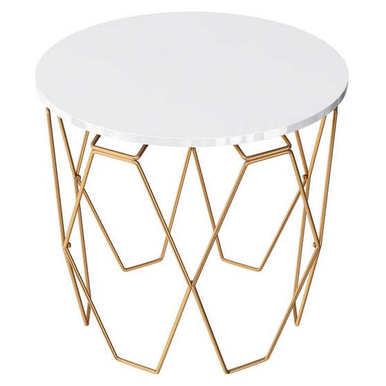 Biancah Round End Table