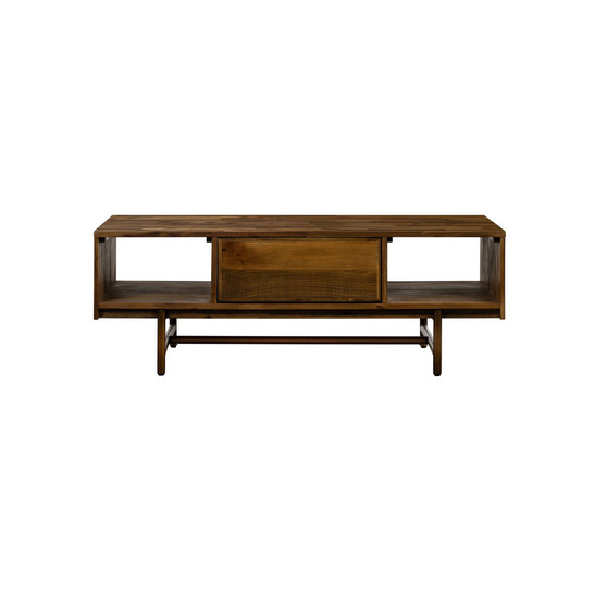 Superb Rustic Oak Coffee Table with Drawer