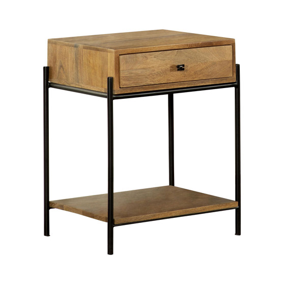 1-Drawer Accent Table with Open Shelf