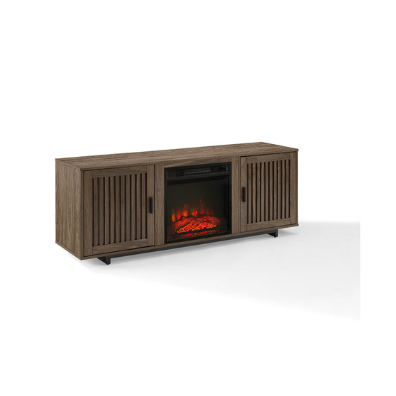 Silas 58" Low Profile TV Stand with Fireplace