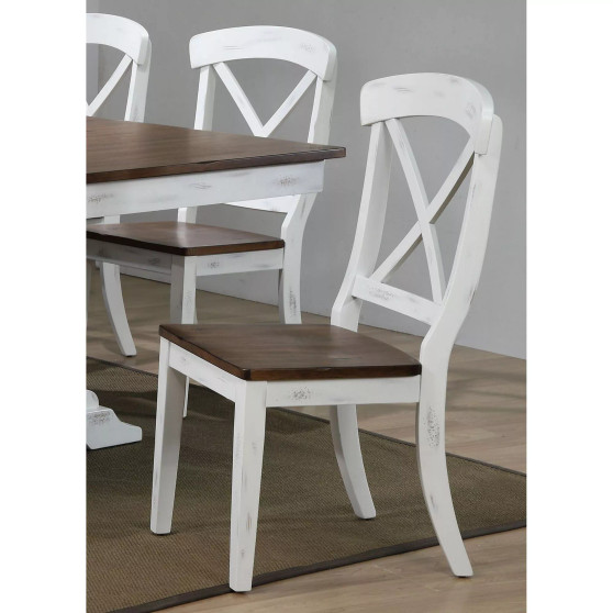 Company Transitional X-Back Dining Chairs, Set of 2