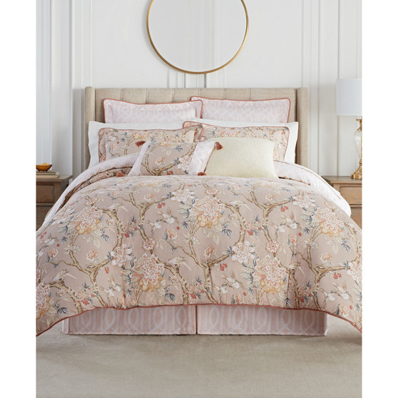 CLOSEOUT! Mudan 4 Piece Comforter Set, Queen