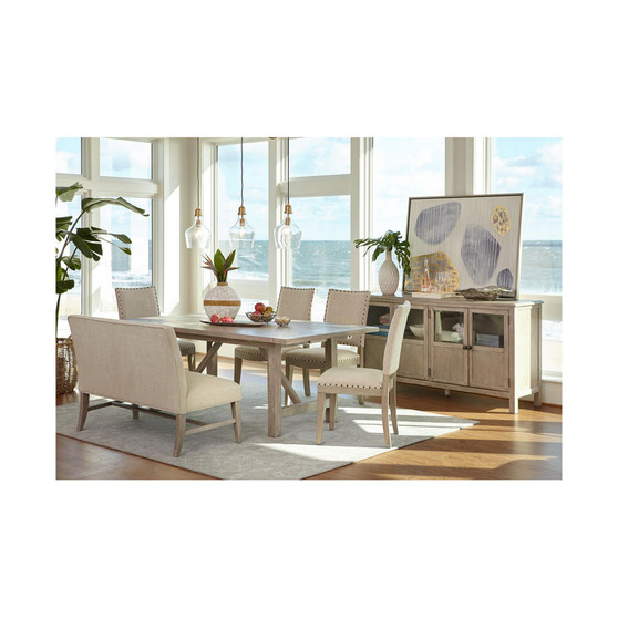 Parker Expandable 6-Pc. Dining Set (Table, 4 Side Chairs & Bench), Created for Macy's