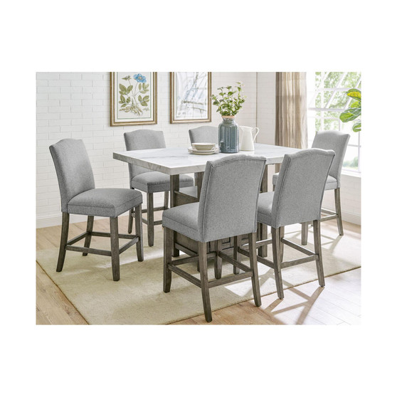 Grayson Dining 7-Pc Set ( Table + 6 Side Chairs)