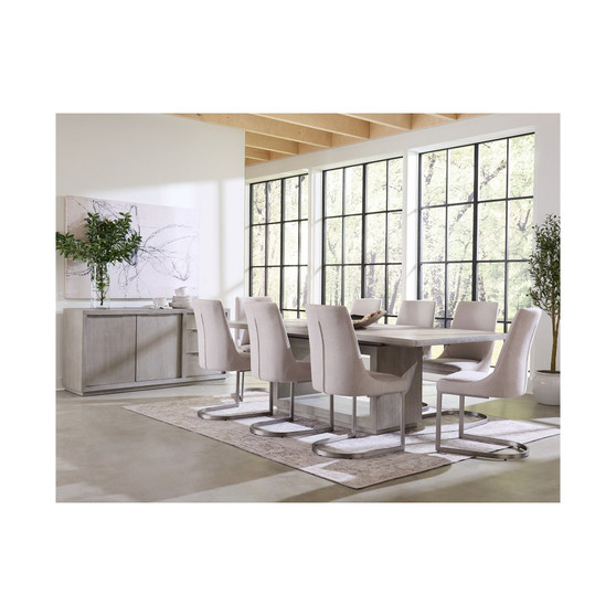 Tivie 9pc Dining Set (Rectangular Table + 8 Dining Chairs)