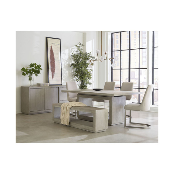 Tivie 6pc Dining Set (Rectangular Table + 4 Dining Chairs + Bench)