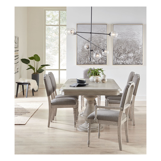 Anniston Dining 7-Pc. Set (Rectangular Table, 4 Side Chairs, 2 Arm Chairs)