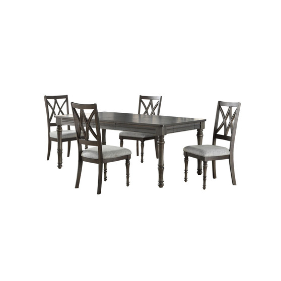 Linett 5-Pc Dining (Rectangular Table + 4 Side Chairs)